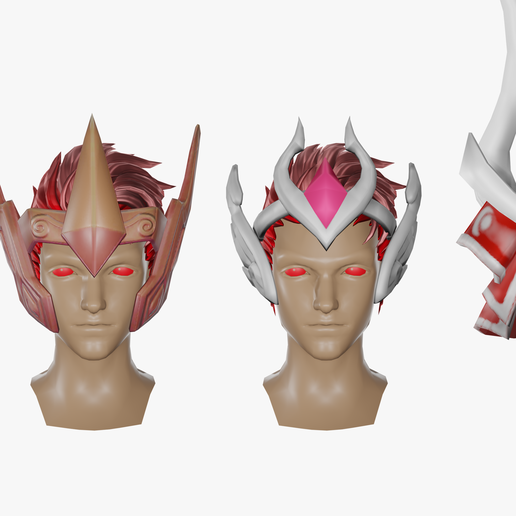 09.png 15 СТИЛИЗОВАННЫХ МОДЕЛЕЙ ШЛЕМА PACK 1 - Low Poly