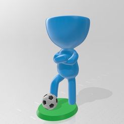 Robert futbolista 1.jpg Datei STL Robert Plant - futbolista, futbol, futbol, futbol, futbol bol・Modell für 3D-Druck zum herunterladen