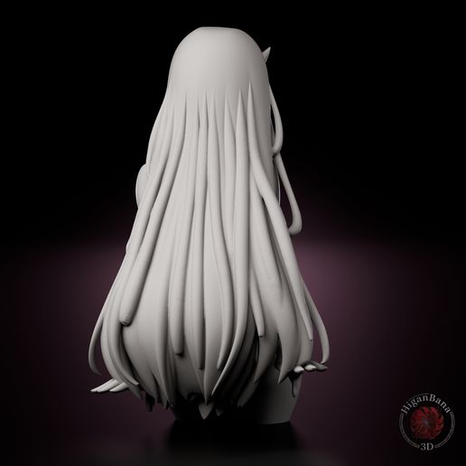 🦖 ZERO TWO (Darling in the Franxx): INTIMATE DINO ALLURE BUST 3D STL ...