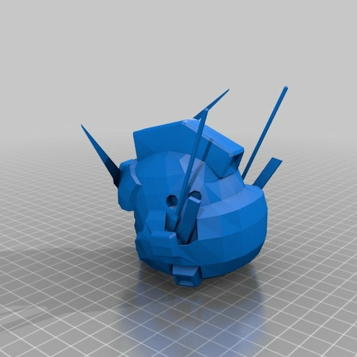 Gundam Heavyarms Kai Head 3D model