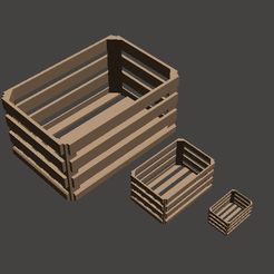 wooden-crate_rnd.jpg Wooden crate for dioramas 1/16 1/35 1/72