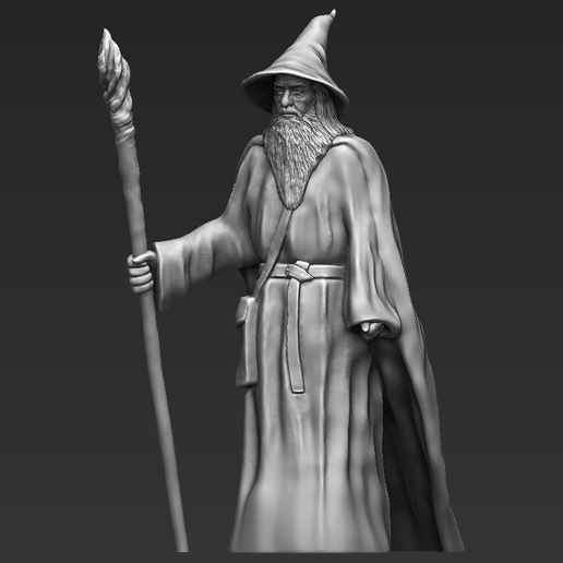 fit Often spoken Fulfill STL file Gandalf the Lord of the Rings Hobbit full color 3D printing・3D  printer design to download・Cults