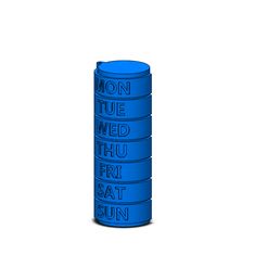 Isometric.jpg STL file Cilindrical Pill BOX・3D print design to download