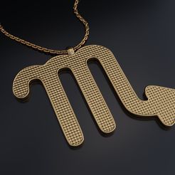 1.jpg Fichier 3D Pendentif Scorpion・Plan imprimable en 3D à télécharger