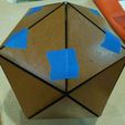 WP_20190210_20_42_33_Pro.jpg Descargue el archivo STL gratuito Icosaedro de 12" (ajustable) (Dado de 20 caras) / Caja D20 • Objeto para impresión 3D, Kresty