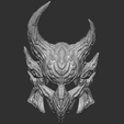 Deadric_helmet_005.png Daedric Helmet STL files Costume Skyrim Cosplay 3D Print Model