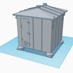 capture2.jpg 3D file General Railway 8' x 8' Signal Bungalow - Multiple Scales・3D printing design to download