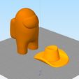 AMONG US COWBOY.jpg Fichier STL PARMI NOUS COWBOY・Modèle imprimable en 3D à télécharger