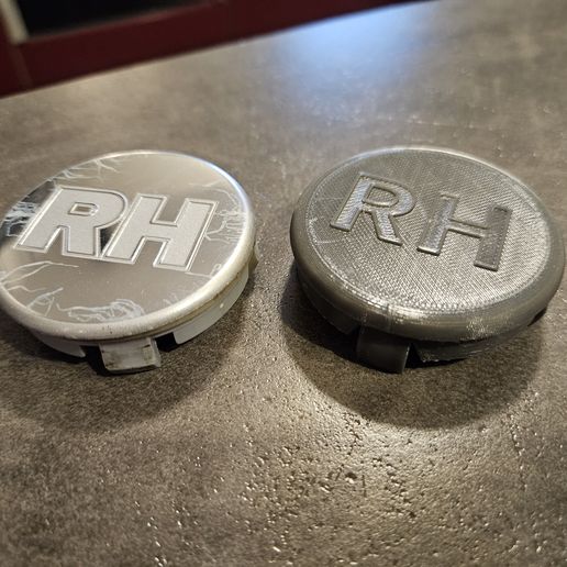 RH Cup cover aluminum rim 53.2mm 3D model