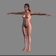 11.jpg Animated Naked Elf Woman-Rigged 3d game character Low-poly 3D model