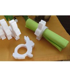 bunny2_P01.jpg Free STL file Easter rabbit napkin holder・Model to download and 3D print