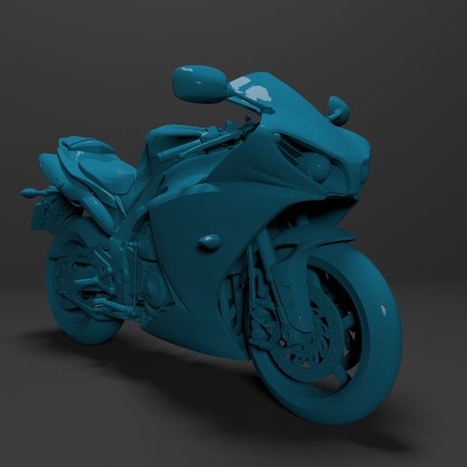 Yamaha YZF-R1 1000  3D Printable Model 3D model