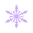 Copos de nieve para colgar (1).stl Christmas flakes to hang flat