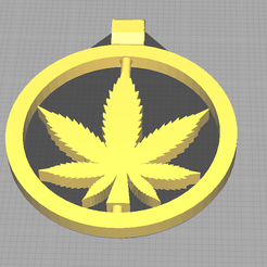 weed.png Fichier STL Imprimer en lieu et place Feuille d'herbe・Modèle à télécharger et à imprimer en 3D