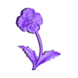 08-August-Poppy.stl Birth Month Flowers Set Bas Relief 3D Model
