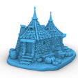 3.png Hagrid s hut from Harry Potter - 3D Model File STL