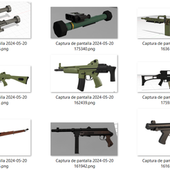 vistas.png Set of iconic weapons of the Spanish Army.