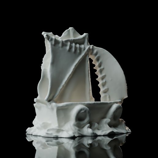 Authentic Coastal Sloop with Integrated Wake (HO/O Scale)