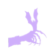 vampirehand.stl Vampire hand with bat window decoration
