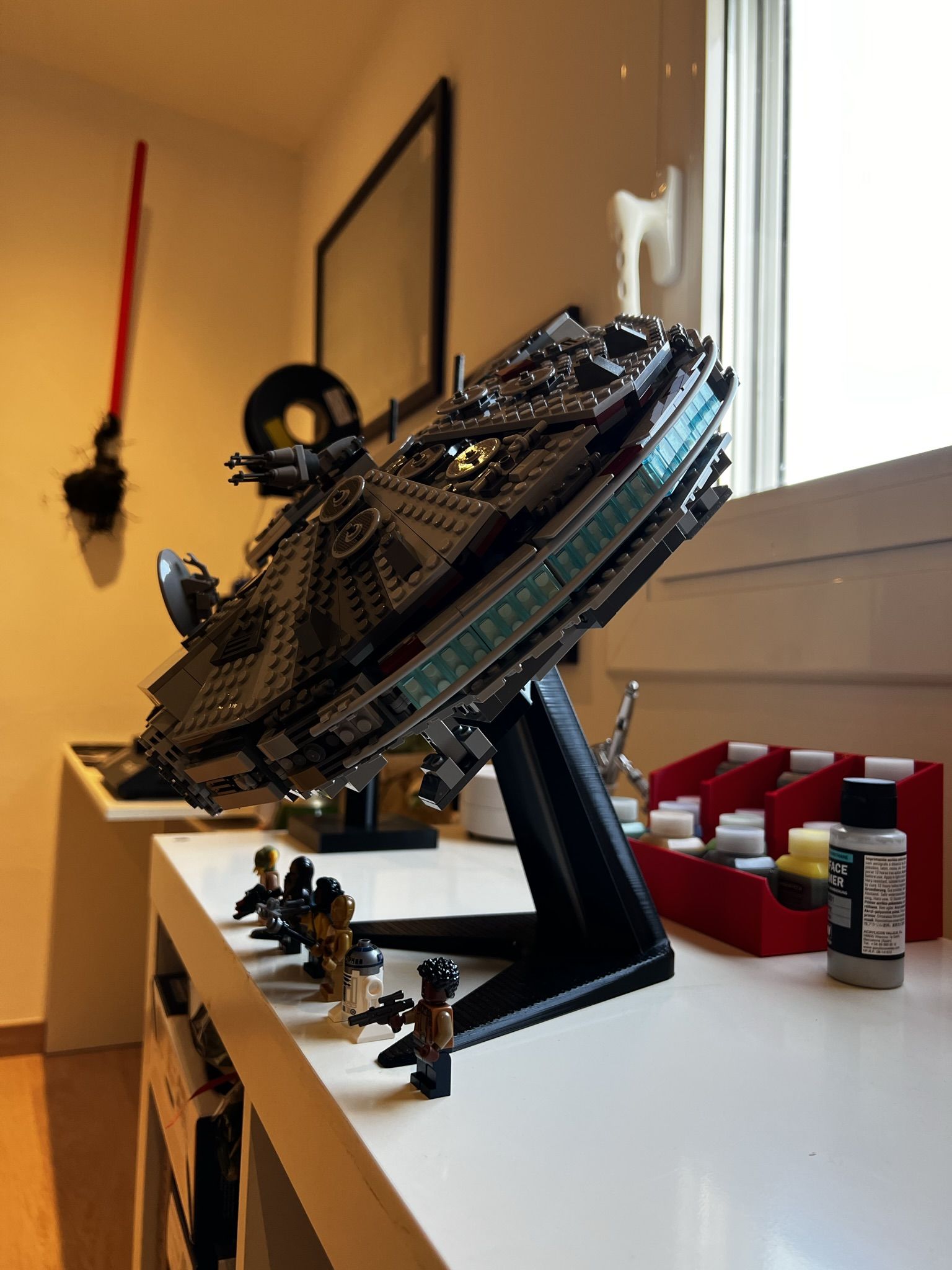 3D printable Lego Millennium Falcon Display Stand 75257 • made with