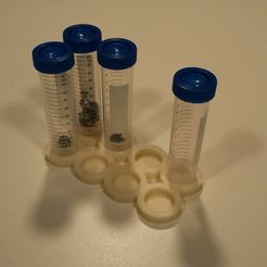 20140623_154545.jpg STL-Datei 50mL Centrifuge Tube Base Holder kostenlos・Modell zum 3D-Drucken zum herunterladen