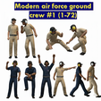 Ground-crew.png Modern air force ground crew (1-72) military scale modeling