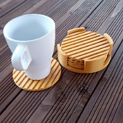 3.png OBJ file Coaster with case・Design to download and 3D print, Mikrod16