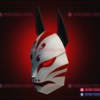 Aragami_Kitsune_mask_3d_print_model_07.jpg Aragami 2 Mask - Kitsune Mask for Cosplay - Halloween Costume
