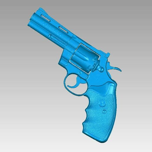 Real Colt Phyton 357 Replica 3D Scan - 3D model önizlemesi