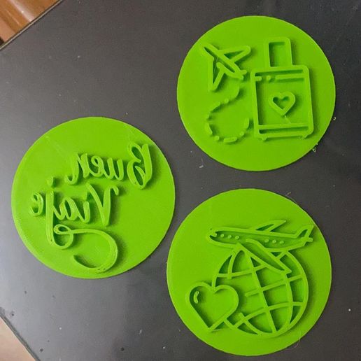 travel stamps 3D model