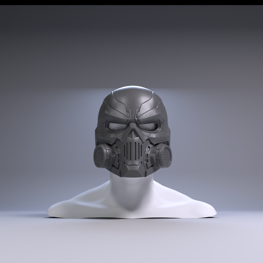 💀 Cyber Skull Mask - Futuristic Mask 3D Printable STL File・ 3D File for ...