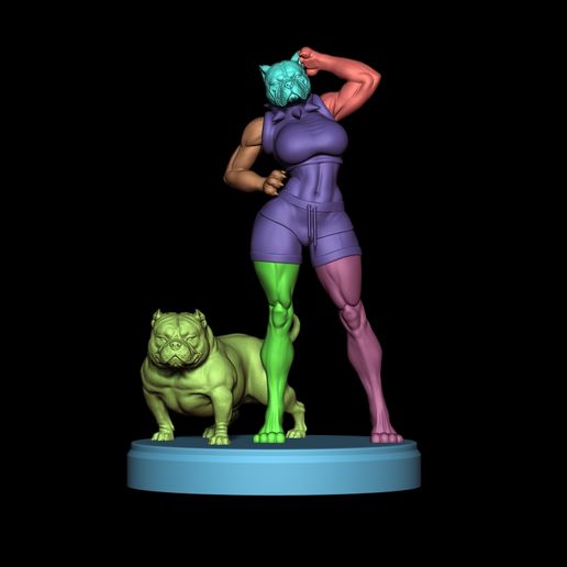 ♂️ American Bully Model・ STL File for 3D printing・Cults