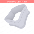 Bread_Slice~2.25in-cookiecutter-only2.png Bread Slice Cookie Cutter 2.25in / 5.7cm