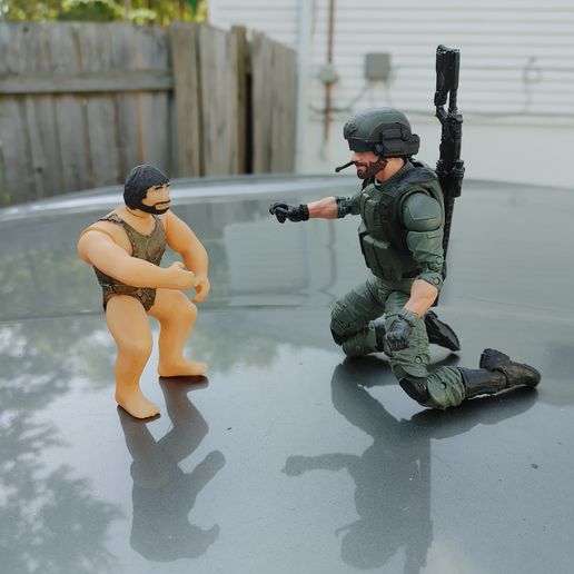 ACTION JOE BEAU ted beret rouge de ma collection action team action man