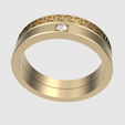 rotating_40.png Intricate Greek Key Band Ring 3D print