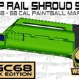 FGC68-shroud-set.jpg FGC-68 Top rail shroud set paintball magfed