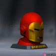 001f.jpg IronMan Classic Helmet - wearable with standbase - Marvel Comic