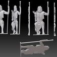 3.jpg Зевс Энтронированный Бас-Рельеф STL модель для ЧПУ и 3D печати