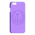 Iphone 6 Galactic RepublicCase.stl Galactic Republic Iphone 6 Case