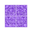 floor 2X2 pentagram.stl terrain, tile, rpg, 28 mm, d&d, Dungeon set 1 (Quick tiling system)