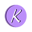 k.stl Сердце с буквами, которые можно менять