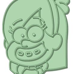 Mabel-1_e.png STL file Gravity fall Mabel 1 90mm cookie cutter・3D printable design to download