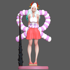 1.png Файл STL YAMATO ONE PIECE GIRL 3D PRINT・Дизайн для загрузки и 3D-печати