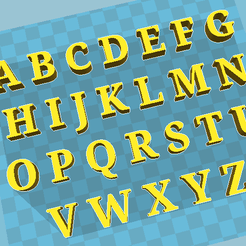 ALPHABET.png Fichier STL gratuit ALPHABET・Design imprimable en 3D à télécharger