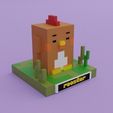 galo-1.jpg minecraft rooster model | STL file for 3D printing