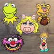 Muppet show all face.jpg Lot of 100 Ornaments