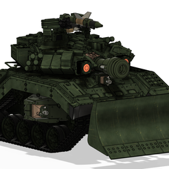 NORMAL-1.png STL file T-90A style sci-fi main battle tank・3D printing design to download