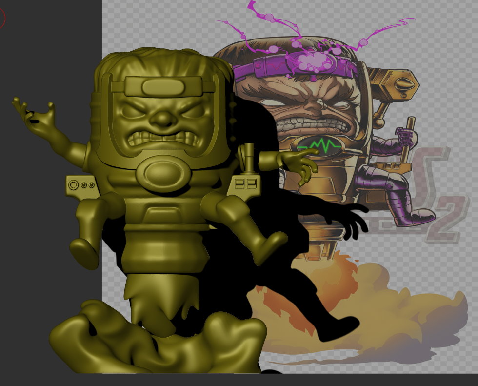 Modok Human Form STL file Chibi MODOK・3D printing idea to download・Cults