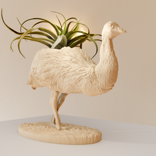 emu planter pot flower vase stl 3D model