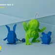 Marill_Politoed_Pokemon_Low_poly_3D_print_40.jpg Second Generation Low-poly Pokemon Collection